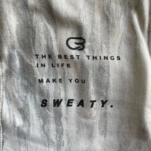 Good hYOUman x CycleBar “sweaty” leggings
